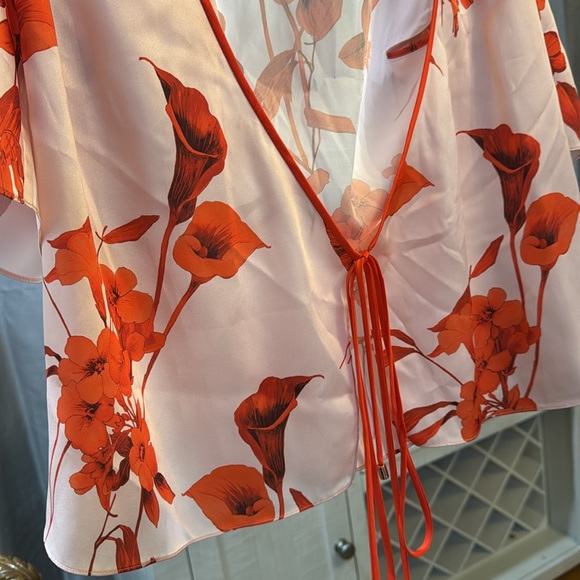 Ted Baker Melanie Fantasia Floral Kimono Top Size 0 - Picture 4 of 7